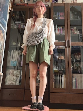 「RETRO GIRL（レトロガール）のアイテム」を使った、kumanomi6さん（骨格ウェーブ・レディース・166cm）の夏コーディネート