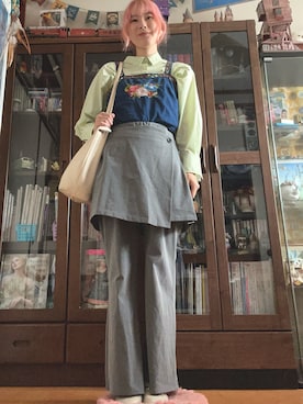 「WEGO（ウィゴー）のアイテム」を使った、kumanomi6さん（骨格ウェーブ・レディース・166cm）の春コーディネート