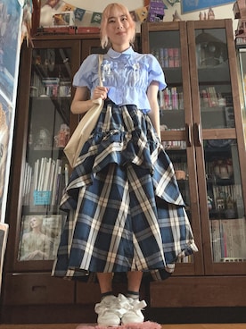 「RETRO GIRL（レトロガール）のアイテム」を使った、kumanomi6さん（骨格ウェーブ・レディース・166cm）の夏コーディネート