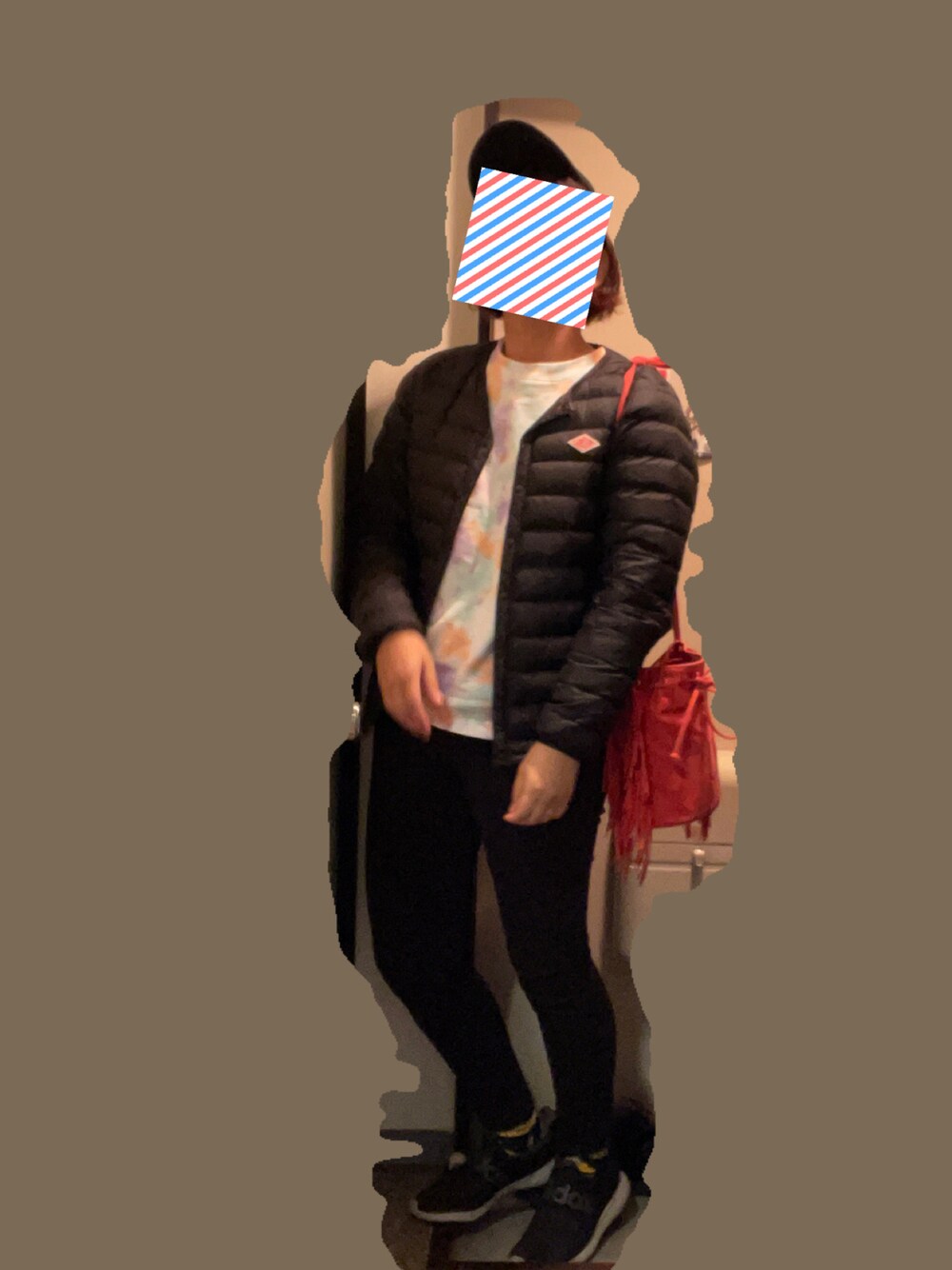 「キャップ、KBF、Danton、チープカシオ」｜「UNIQLOのWOMEN コットンリネンイージーパンツ（その他パンツ、ブラック系）」を使った、ちはさん（レディース・166cm）の秋コーディネートの1枚目の写真