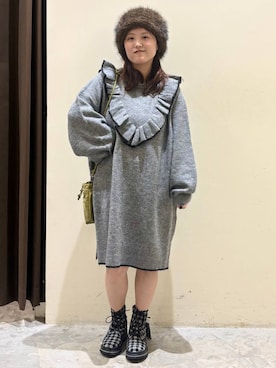 「アイテム（チュニック）」を使った、inyosanさん（レディース・153cm）の秋コーディネート