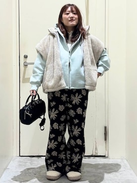 「アイテム（スリッポン）」を使った、inyosanさん（レディース・153cm・30代）の冬コーディネート