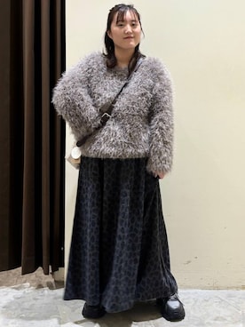 「niko and...（ニコアンド）のボリュームソールスニーカー（スニーカー）」を使った、inyosanさん（レディース・153cm）の秋コーディネート