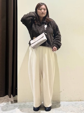 「アイテム（ポロシャツ）」を使った、inyosanさん（レディース・153cm・30代）の冬コーディネート