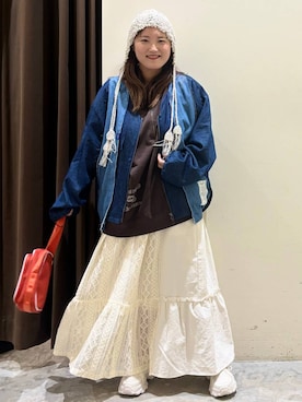 「アイテム（スカート）」を使った、inyosanさん（レディース・153cm・30代）の秋コーディネート