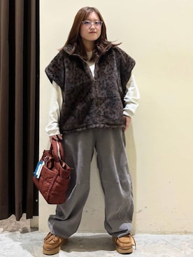 「アイテム（ベスト）」を使った、inyosanさん（レディース・153cm・30代）の秋コーディネート