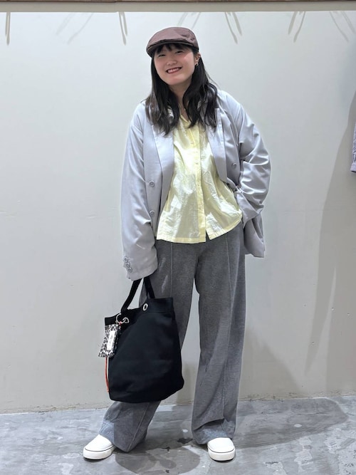 nikoand 2way襟レースビッグジャケット　タックストレートパンツ セール】2WAY衿レースビッグジャケット（テーラードジャケット）｜niko