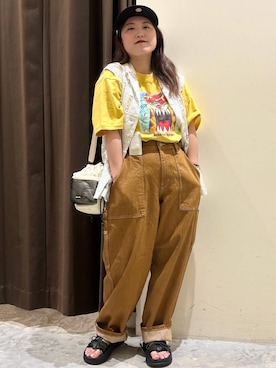 「アイテム（ベスト）」を使った、inyosanさん（レディース・153cm・30代）の夏コーディネート