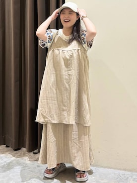 「アイテム（ワンピース/ドレス）」を使った、inyosanさん（レディース・153cm・30代）の夏コーディネート
