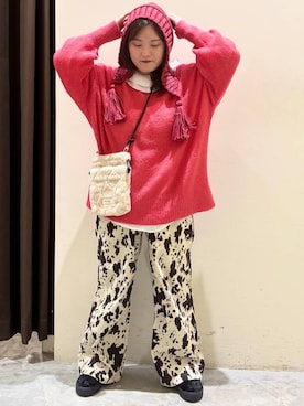 「アイテム（ニットキャップ/ビーニー）」を使った、inyosanさん（レディース・153cm・30代）の秋コーディネート