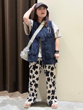 「アイテム（ベスト）」を使った、inyosanさん（レディース・153cm・20代）の夏コーディネート