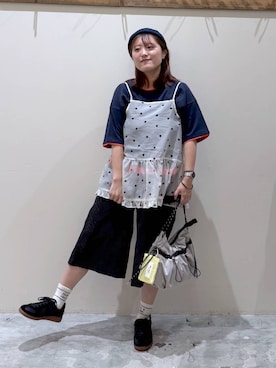 「niko and...（ニコアンド）のアイテム（その他パンツ）」を使った、inyosanさん（レディース・153cm）の夏コーディネート
