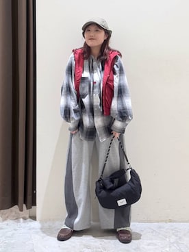 「niko and...（ニコアンド）のアイテム（ハンドバッグ）」を使った、inyosanさん（レディース・153cm）の夏コーディネート