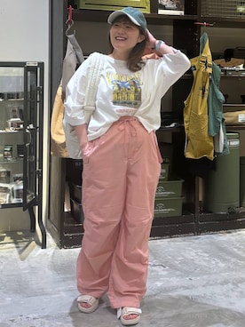 「アイテム（キャップ）」を使った、inyosanさん（レディース・153cm・20代）の夏コーディネート