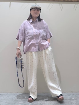 「アイテム（トートバッグ）」を使った、inyosanさん（レディース・153cm・30代）の夏コーディネート