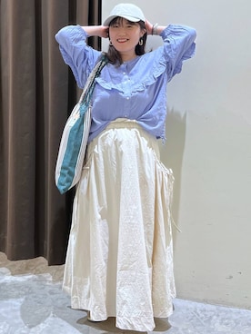 「アイテム（キャップ）」を使った、inyosanさん（レディース・153cm・20代）の春コーディネート