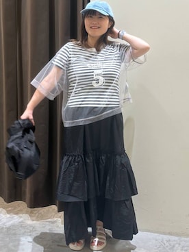 「アイテム（キャップ）」を使った、inyosanさん（レディース・153cm・20代）の春コーディネート