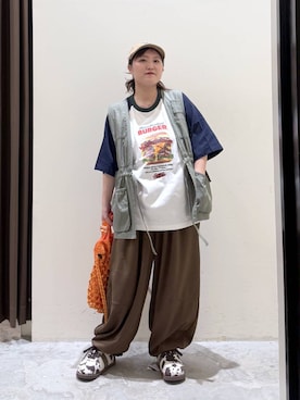 「アウトドア」｜inyosanさん（レディース・153cm）の春コーディネート