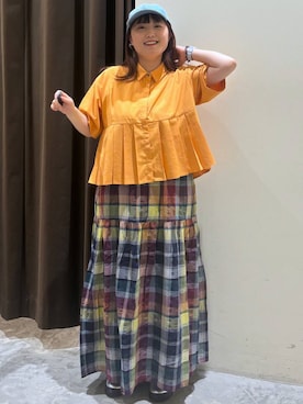 「アイテム（キャップ）」を使った、inyosanさん（レディース・153cm・20代）の夏コーディネート