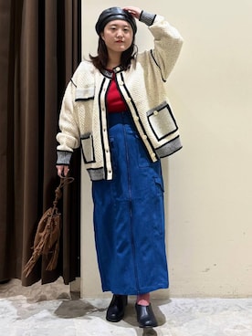 「アイテム（ハンチング/ベレー帽）」を使った、inyosanさん（レディース・153cm・30代）の秋コーディネート