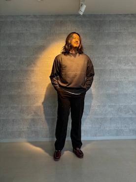 「URBAN RESEARCH DOORS（アーバンリサーチドアーズ）のウールブレンドネップワンタックパンツ（その他パンツ）」を使った、yumakomatsuさん（メンズ・180cm）の秋コーディネート