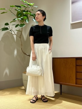 「v::room（ヴィルーム）のアイテム」を使った、TOMORROWLAND_onoさん（レディース・157cm）の夏コーディネート