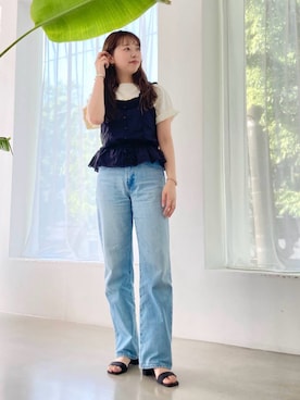 momo🍑さん（レディース・157cm）の春コーディネート
