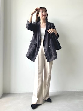 momo🍑さん（レディース・157cm）の春コーディネート