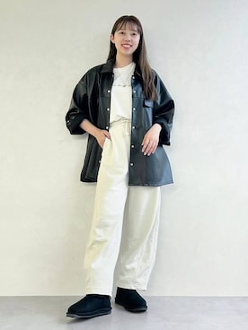 「ORiental TRaffic（オリエンタルトラフィック）のアイテム（ブーツ）」を使った、momo🍑さん（レディース・157cm）の秋コーディネート