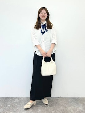 「31 Sons de mode（トランテアン　ソン　ドゥ　モード）のアイテム（シューズ）」を使った、momo🍑さん（レディース・157cm）の春コーディネート