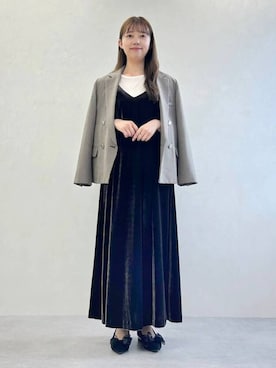 「おでかけ」｜「アイテム（パンプス）」を使った、momo🍑さん（レディース・157cm）の秋コーディネート