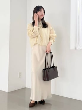 「ORiental TRaffic（オリエンタルトラフィック）のアイテム（ショルダーバッグ）」を使った、momo🍑さん（レディース・157cm）の夏コーディネート