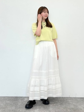 「ORiental TRaffic（オリエンタルトラフィック）のアイテム」を使った、momo🍑さん（レディース・157cm）の春コーディネート