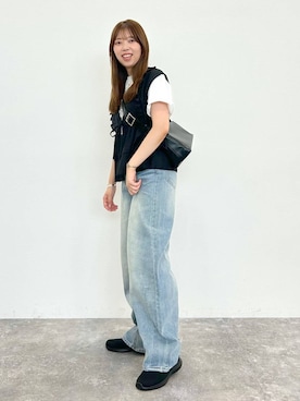 「31 Sons de mode（トランテアン　ソン　ドゥ　モード）のアイテム」を使った、momo🍑さん（レディース・157cm）の夏コーディネート