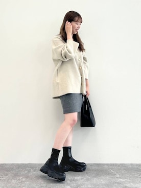 「厚底」｜momo🍑さん（レディース・157cm）の秋コーディネート