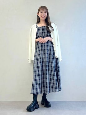 「厚底」｜momo🍑さん（レディース・157cm）の秋コーディネート