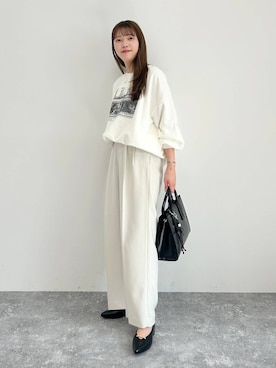 「おでかけ」｜「アイテム（パンプス）」を使った、momo🍑さん（レディース・157cm）の秋コーディネート