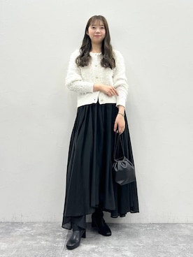 momo🍑さん（レディース・157cm）の冬コーディネート