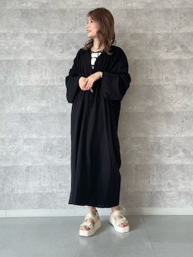 「Lucida（ルシーダ）のアイテム（サンダル）」を使った、natukiさん（レディース・160cm）の春コーディネート