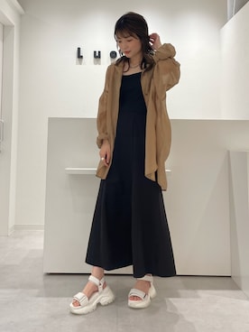 「Lucida（ルシーダ）のアイテム（サンダル）」を使った、natukiさん（レディース・160cm）の夏コーディネート