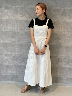 「Lucida（ルシーダ）のアイテム（サンダル）」を使った、natukiさん（レディース・160cm）の夏コーディネート