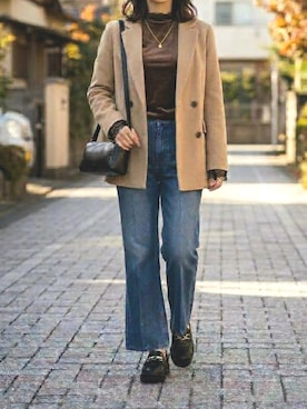 「VIS（ビス）のアイテム」を使った、chupecoさん（レディース・148cm）の秋コーディネート