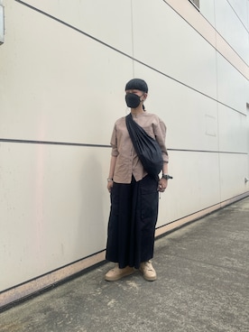 「チャイハネ（チャイハネ）のアイテム（バッグ）」を使った、nekonekomaiさん（レディース・156cm）の夏コーディネート