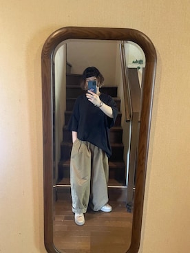 「BASQUE magenta（バスクマゼンタ）のアイテム」を使った、nekonekomaiさん（レディース・156cm）の春コーディネート