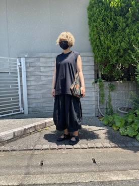 「チャイハネ（チャイハネ）のアイテム（バッグ）」を使った、nekonekomaiさん（レディース・156cm）の夏コーディネート
