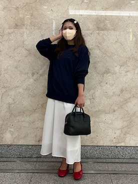「WC（ダブル シー）のアイテム（ヘアアクセサリー）」を使った、tomokaさん（レディース・153cm）の秋コーディネート