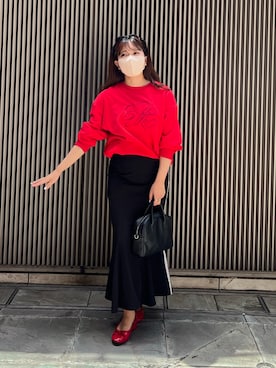 「スエット」｜「アイテム（パンプス）」を使った、tomokaさん（レディース・153cm）の秋コーディネート