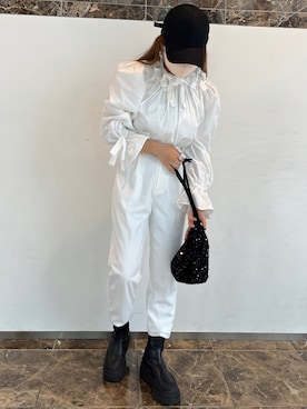 「VARZAR（バザール）のアイテム」を使った、tomokaさん（レディース・153cm）の夏コーディネート