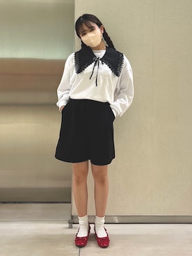 「スエット」｜「アイテム（パンプス）」を使った、tomokaさん（レディース・153cm）の夏コーディネート