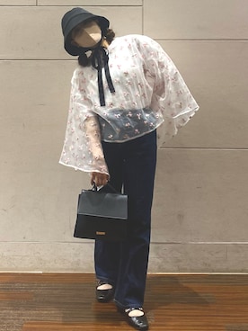 「SPINNS（スピンズ）のアイテム」を使った、tomokaさん（レディース・153cm）の夏コーディネート